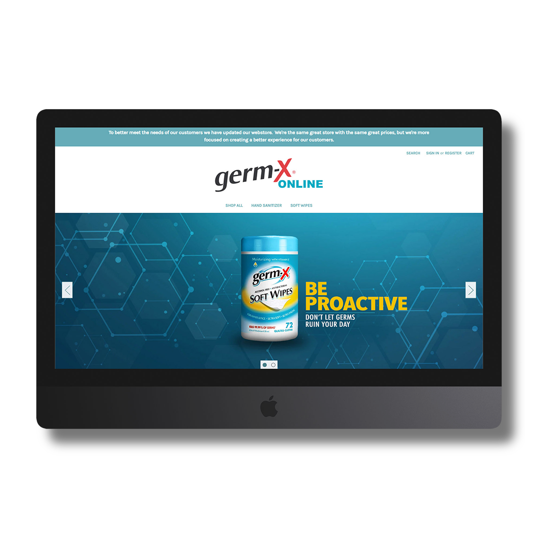 Image of computer for Germ-x case study